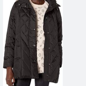 London Fog Geraldine Women's Packable Down Quilted Coat Jacket size medium
